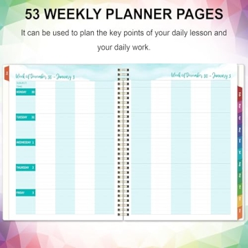2025 Teacher Lesson Planner - Organized and Efficient