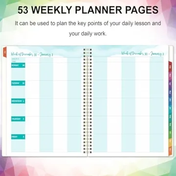 2025 Teacher Lesson Planner - Organized and Efficient