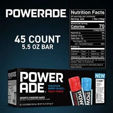 POWERADE Sports Freezer Bars – Giant 5.5 oz Electrolyte Pops