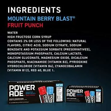 POWERADE Sports Freezer Bars – Giant 5.5 oz Electrolyte Pops