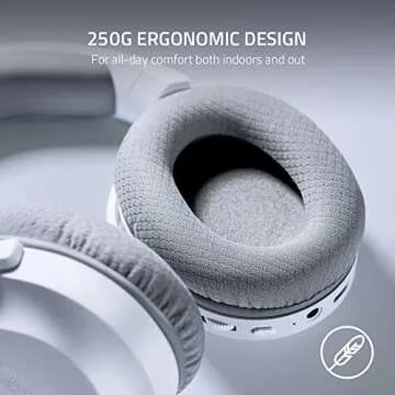 Razer Barracuda X Wireless Multi-Platform Gaming and Mobile Headset (2021 Model): 250g Ergonomic Design - Detachable HyperClear Mic - 20 Hr Battery - Compatible w/PC, PS5, Switch, & Android - White