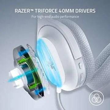 Razer Barracuda X Wireless Multi-Platform Gaming and Mobile Headset (2021 Model): 250g Ergonomic Design - Detachable HyperClear Mic - 20 Hr Battery - Compatible w/PC, PS5, Switch, & Android - White