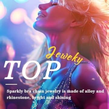 JEWEKY Rhinestone Bra Chain Top for Stylish Women