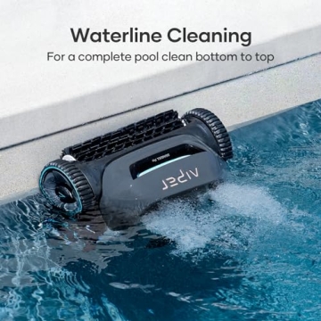 AIPER Cordless Robotic Pool Cleaner, WavePath Navigation, Wall-Climbing, Quad-Motor Performance, 150...