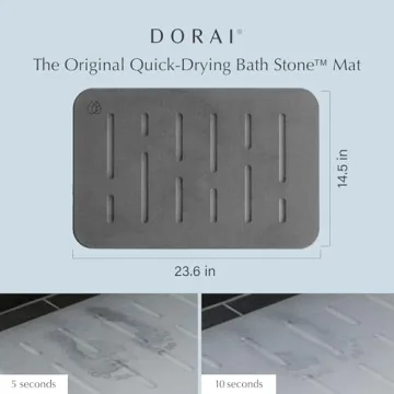 Eco-Friendly Luxury Dorai Bath Stone Mat Non-Slip
