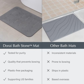 Eco-Friendly Luxury Dorai Bath Stone Mat Non-Slip
