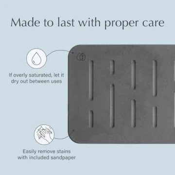 Eco-Friendly Luxury Dorai Bath Stone Mat Non-Slip