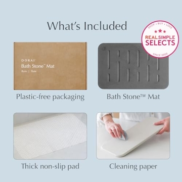 Eco-Friendly Luxury Dorai Bath Stone Mat Non-Slip