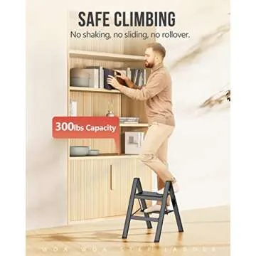 WOA WOA 2 Step Ladder - Lightweight & Foldable