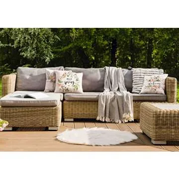 Cute Spring Easter Pillow Covers Set of 4 for Home Decor