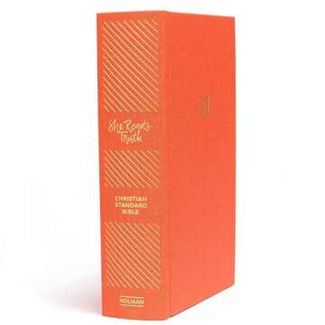 CSB She Reads Truth Bible, Poppy Linen, Indexed, Black Letter, Full-Color Design, Wide Margins, Note...