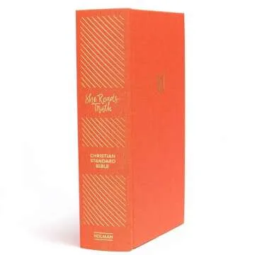 CSB She Reads Truth Bible, Poppy Linen, Indexed, Black Letter, Full-Color Design, Wide Margins, Note...