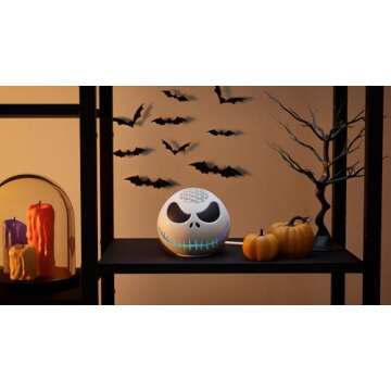 All-New Limited Edition, Disney Tim Burton’s The Nightmare Before Christmas Jack Skellington Shell for Amazon Echo Dot (4th & 5th Generations). Device Sold Separately.