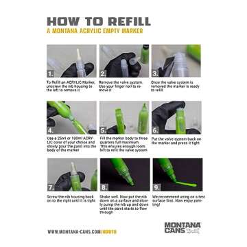 Montana Cans Empty Acrylic Marker, 15mm, Clear