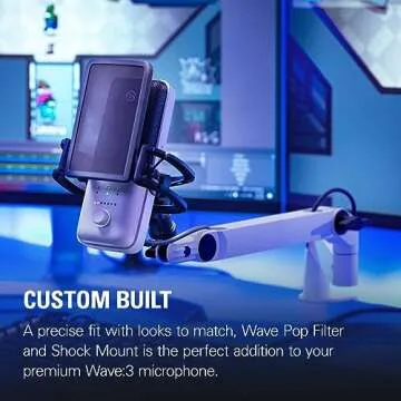 Elgato Pro Audio Set (White) - Premium USB Condenser Microphone with Shock Mount, Pop Filter and Low Profile Mic Arm, for Streaming, Podcast, Gaming and Home Office, Free Mixer Software, for Mac, PC