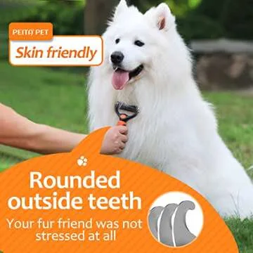 Undercoat Rake: Dematting & Deshedding Tool for Dogs and Cats