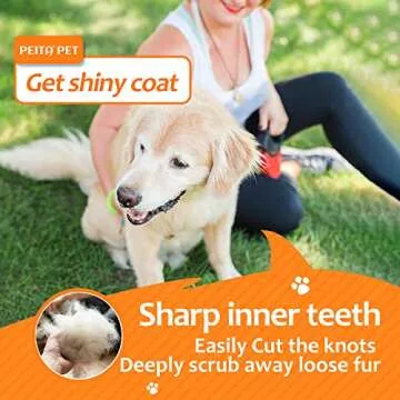 Undercoat Rake: Dematting & Deshedding Tool for Dogs and Cats