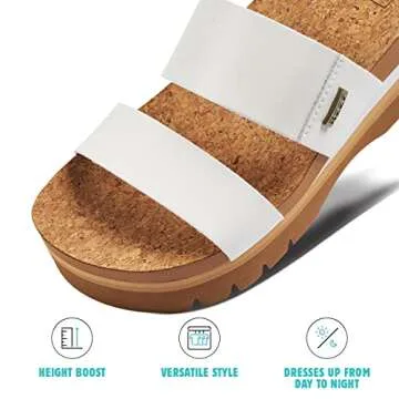 Stylish REEF Cushion Vista Higher Sandals for Women