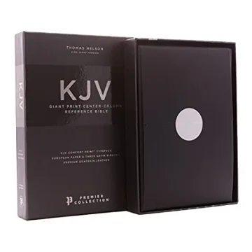 KJV Holy Bible Giant Print Cross References Goatskin Leather