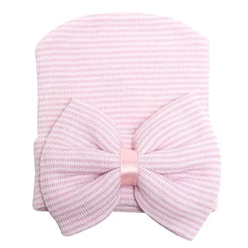Cute Zando Newborn Hospital Hats with Big Bow for Gift