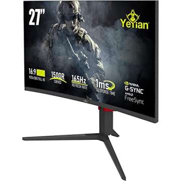 YEYIAN Sigurd 3001 Curved Gaming Monitor - 165Hz Refresh Rate