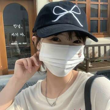 Bow-Tie Baseball Cap for Women Fashion Sun Hats for Women Trucker Hat Y2k Sun Cap Visor Cap Hiking Travel Trendy 2025 Navy