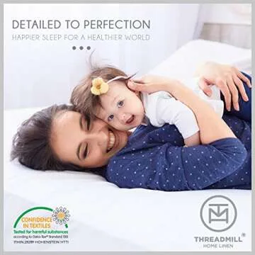 Threadmill 100% Cotton Sheets for King Size Bed | 4 Pc King Bed Sheets Set | Soft, Breathable Lightweight Solid Sateen for All-Season Use | Snug Fit Elastic Deep Pocket King Sheets | White