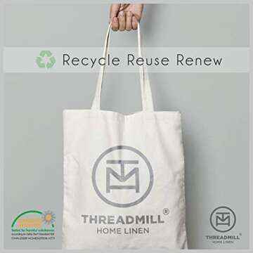 Threadmill 100% Cotton Sheets for King Size Bed | 4 Pc King Bed Sheets Set | Soft, Breathable Lightweight Solid Sateen for All-Season Use | Snug Fit Elastic Deep Pocket King Sheets | White