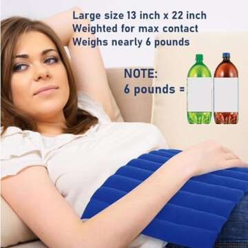 XL Heating Pad for Neck and Shoulders and Back, Microwavable Heating Pads, Microwave Heating Pad Mic...