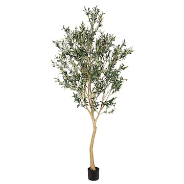 8ft Realistic Artificial Olive Tree for Home Decor