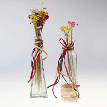 CREATRILL 3 Rolls Raffia Ribbon for Christmas Crafts