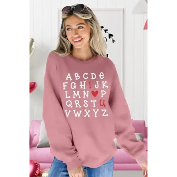 NEWWEN Valentines Day Sweatshirt for Teachers - X-Large