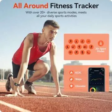 VPSTAY Fitness Tracker Watch with 24/7 Heart Rate Blood Oxygen Sleep Monitor, 1.69" HD 10 Day Battery Life Smart Watch, Step Calorie Counter Pedometer Activity Trackers Smartwatches for Women Men