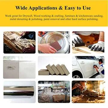 Durable 6Pcs Sanding Sponges Set for Wood Metal