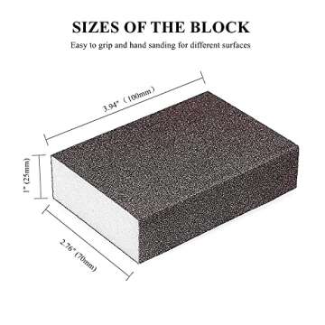 Durable 6Pcs Sanding Sponges Set for Wood Metal