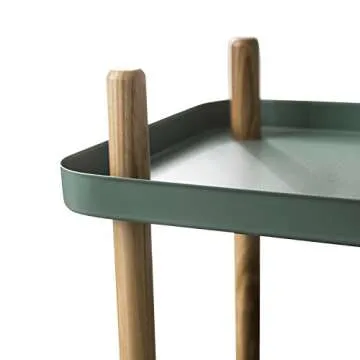 Stylish Sofa Side Table with Wheels for Easy Organization