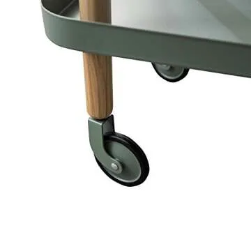 Stylish Sofa Side Table with Wheels for Easy Organization