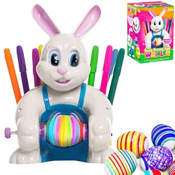 JOYIN Motorized Easter Egg Decorator Kit, Easter Busy Bunny Egg Spinner Whirler Decorating Machine w...