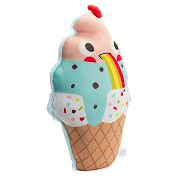 KIDS PREFERRED Cuddle Pals Chill Cool to be Kind Ice Cream Cone, Coolable Stuffed Animal Pillow