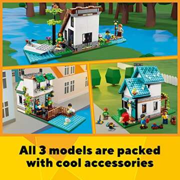 LEGO Creator Cozy House Building Kit for Kids