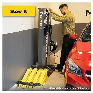 BendPak Maxjax M7K Auto Lift - 7000lb Capacity Two Post Portable Garage Car/Vehicle/Automobile Lift ...