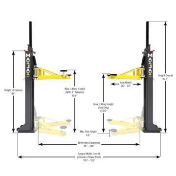 BendPak Maxjax M7K Auto Lift - 7000lb Portable Vehicle Lift
