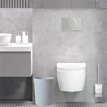 XAJH Plastic Small Trash Can for Compact Spaces