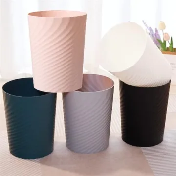 XAJH Plastic Small Trash Can for Compact Spaces