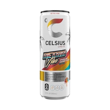 CELSIUS RETRO VIBE: Sugar-Free Sherbet Energy Drink