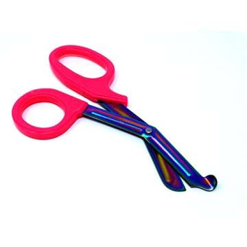 Heavy Duty Fluoride Coated Nurse Doctor Medical Paramedic Trauma Shears Scissors 7.25" (A2ZSCILAB) (...
