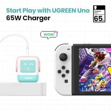UGREEN Uno 65W Fast USB C GaN Charger - Compact Power Adapter