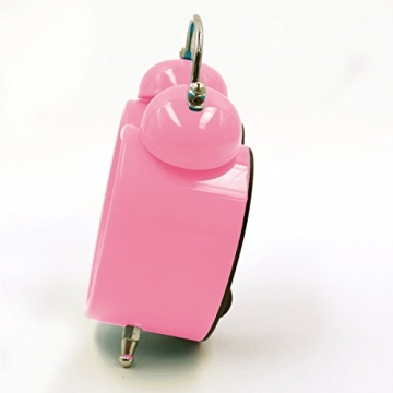 Cute Pink Twin Bell Alarm Clock for Heavy Sleepers