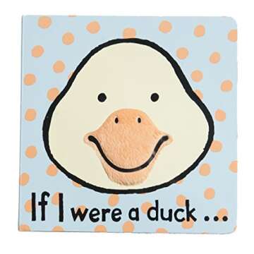 Jellycat If I Were a Duck Baby Touch and Feel Board Book - Perfect Children's Gift