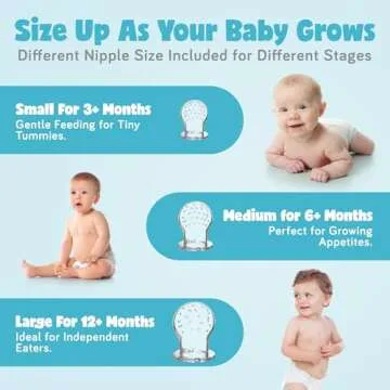 Baby Fruit Feeder, Teething Pacifier for Fruits, Veggies, or Frozen Milk, Food-Grade Silicone Teethers for Babies 6-12 Months, Baby Essentials for Teething Relief - Apple Green and Lychee Pink